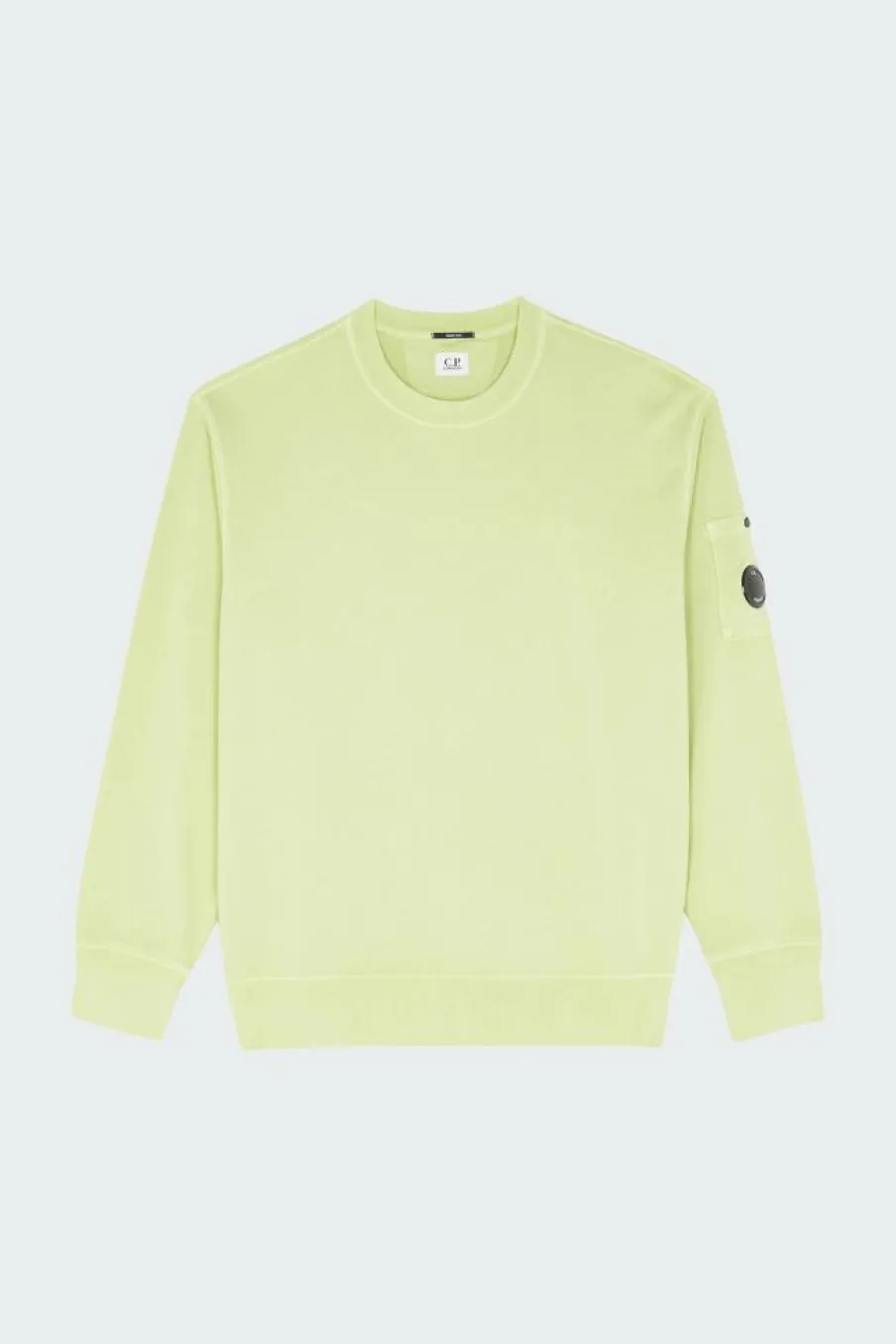 COTTON DIAGONAL FLEECE LENS - Sweatshirt | Vert*C.P. COMPANY New