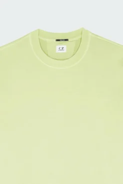 COTTON DIAGONAL FLEECE LENS - Sweatshirt | Vert*C.P. COMPANY New