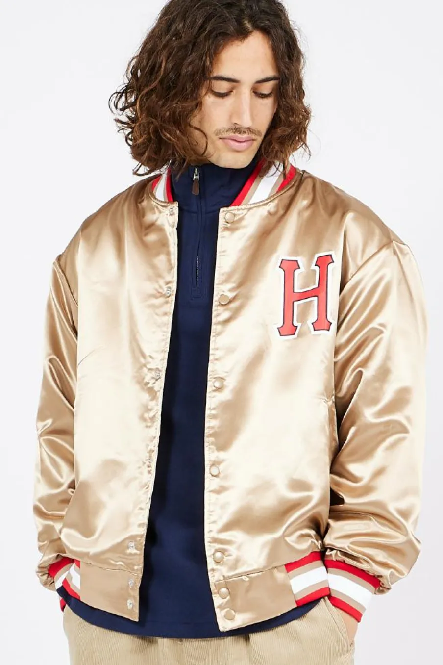 CRACKERJACK SATIN BBAL - Veste | Beige*HUF Outlet