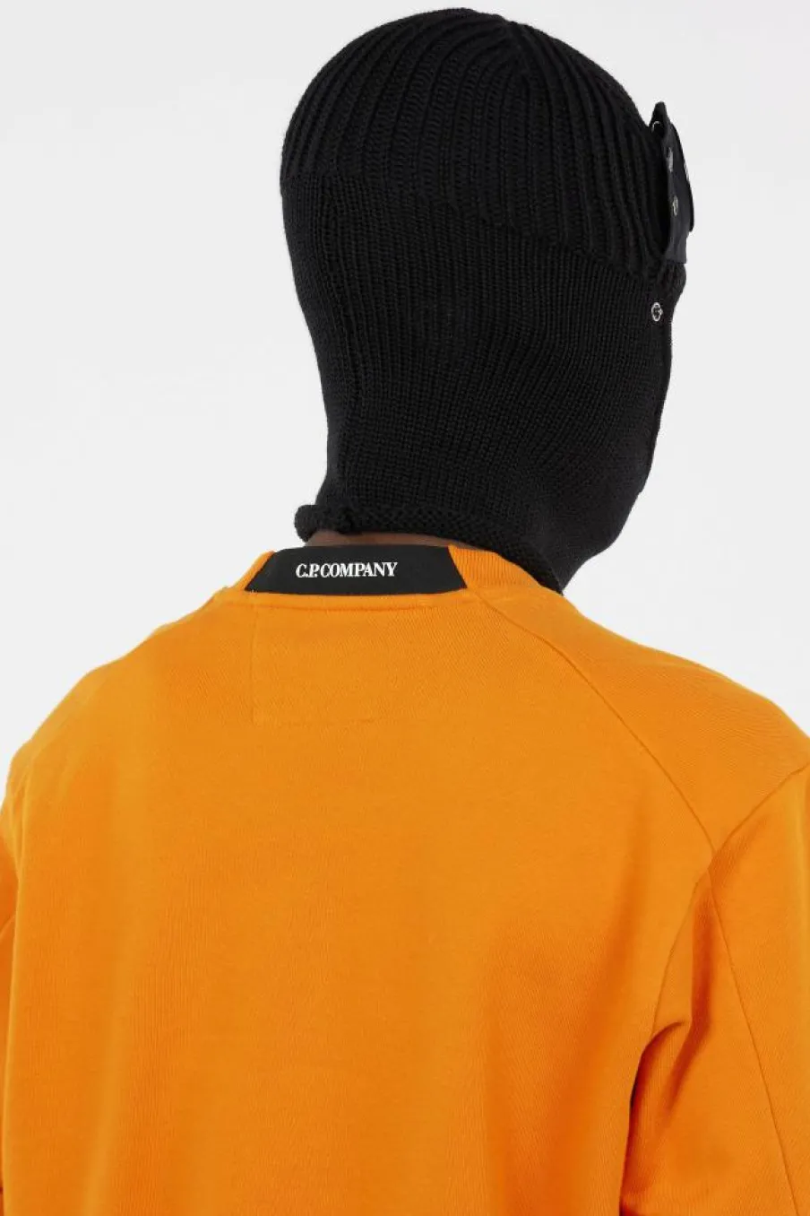CREW NECK IN DIAGONAL RAISED FLEECE - Sweatshirt | Orange*C.P. COMPANY Online