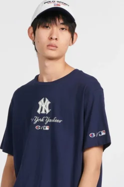 Crewneck - T-shirt | Bleu*CHAMPION Discount