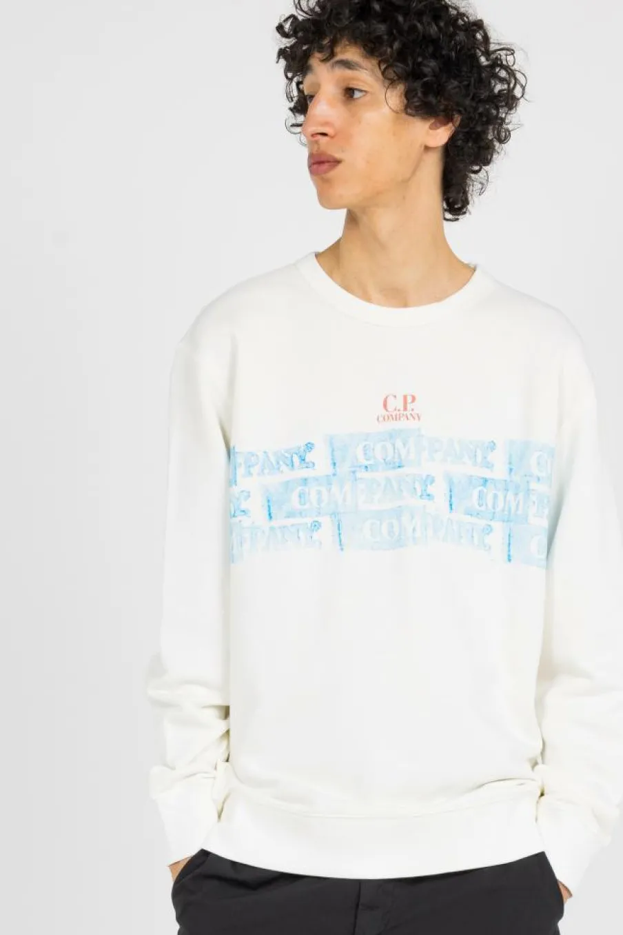 CREWNECK SWEATSHIRT - Sweatshirt | Blanc*C.P. COMPANY Clearance