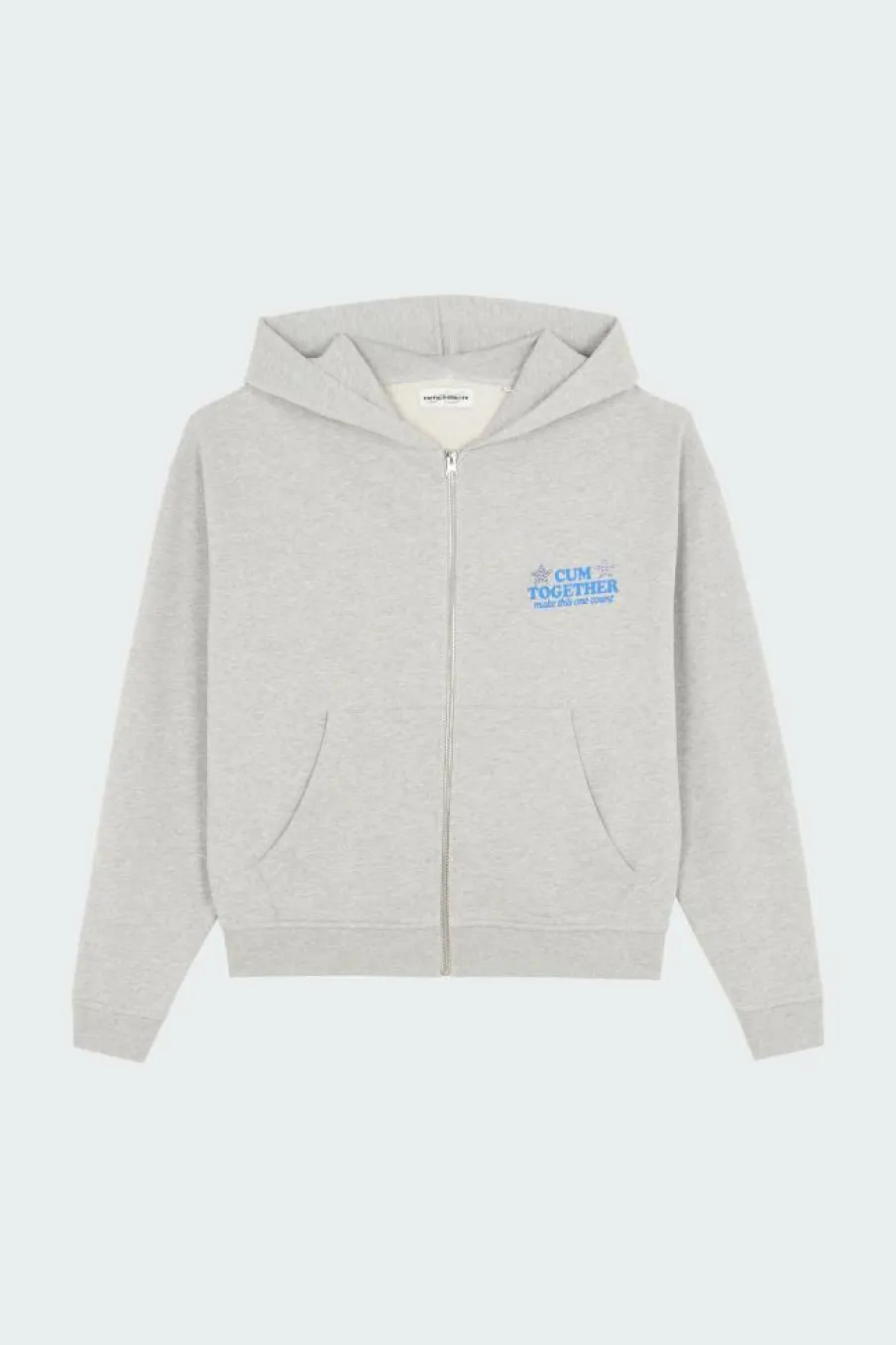 Cum-munity Values - Hoodie zippé | Gris*CARNE BOLLENTE Outlet