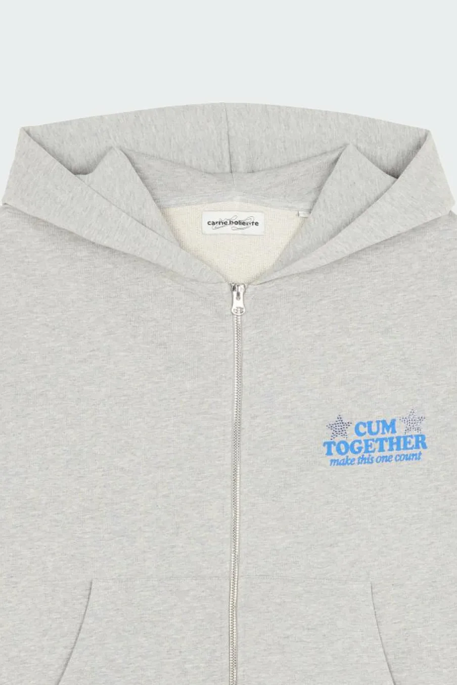 Cum-munity Values - Hoodie zippé | Gris*CARNE BOLLENTE Outlet