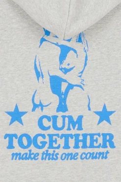 Cum-munity Values - Hoodie zippé | Gris*CARNE BOLLENTE Outlet