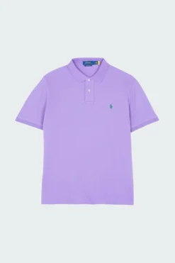 Custom Slim Fit Mesh Polo Shirt - Polo manches courtes | Violet*POLO RALPH LAUREN Discount