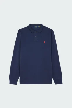 Custom Slim Fit Mesh Polo Shirt - Polo | Bleu*POLO RALPH LAUREN