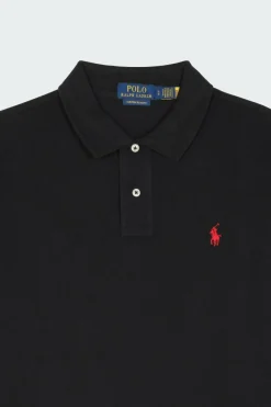 Custom Slim Fit Mesh Polo Shirt - Polo | Noir*POLO RALPH LAUREN Discount