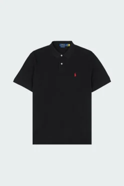 Custom Slim Fit Mesh Polo Shirt - Polo manches courtes | Noir*POLO RALPH LAUREN Hot