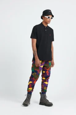 Custom Slim Fit Mesh Polo Shirt - Polo manches courtes | Noir*POLO RALPH LAUREN Hot