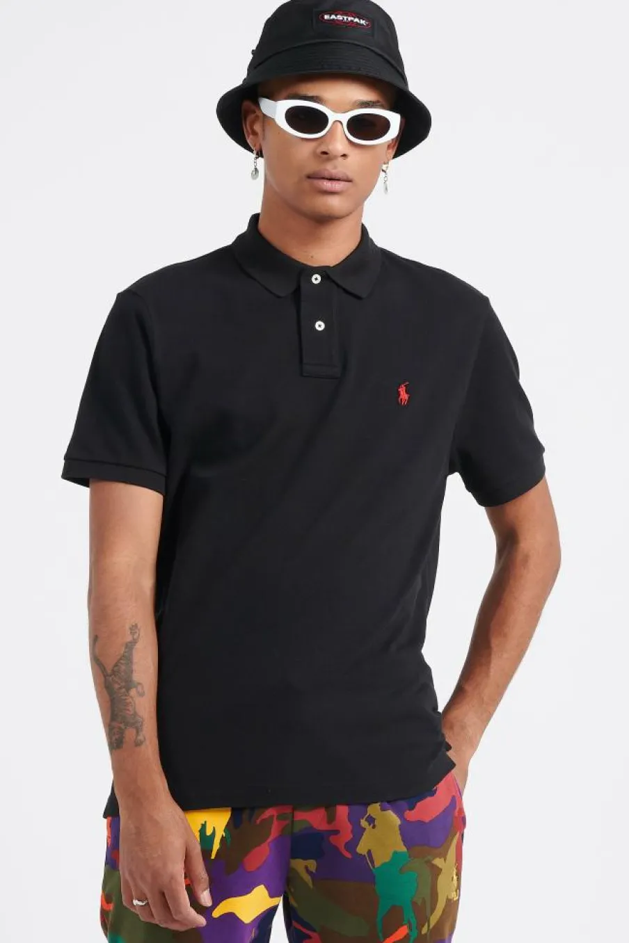 Custom Slim Fit Mesh Polo Shirt - Polo manches courtes | Noir*POLO RALPH LAUREN Hot