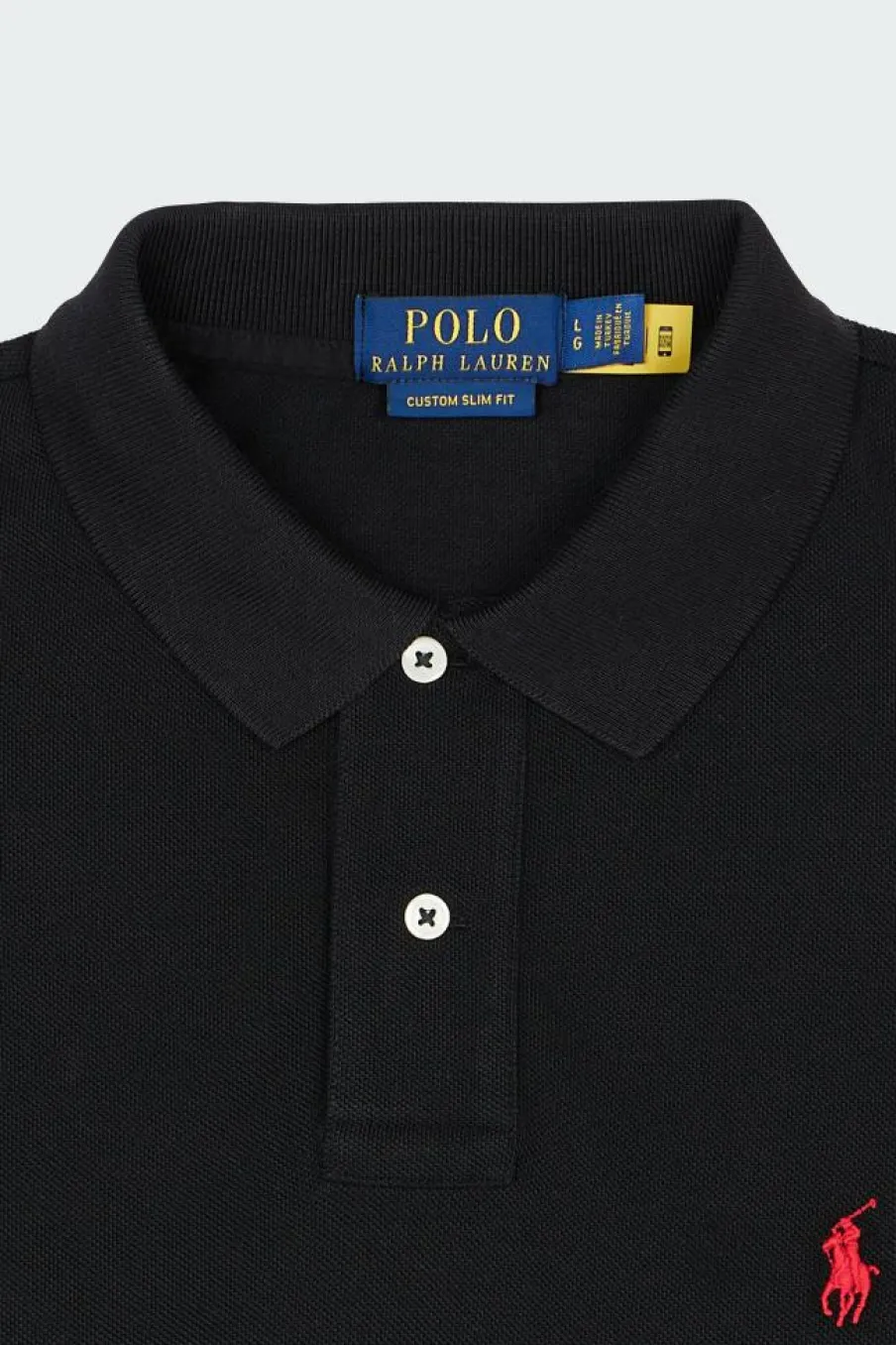 Custom Slim Fit Mesh Polo Shirt - Polo manches courtes | Noir*POLO RALPH LAUREN Hot