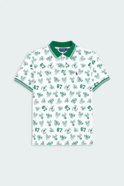 Custom Slim Fit Print Mesh Polo Shirt - Polo | Blanc*POLO RALPH LAUREN