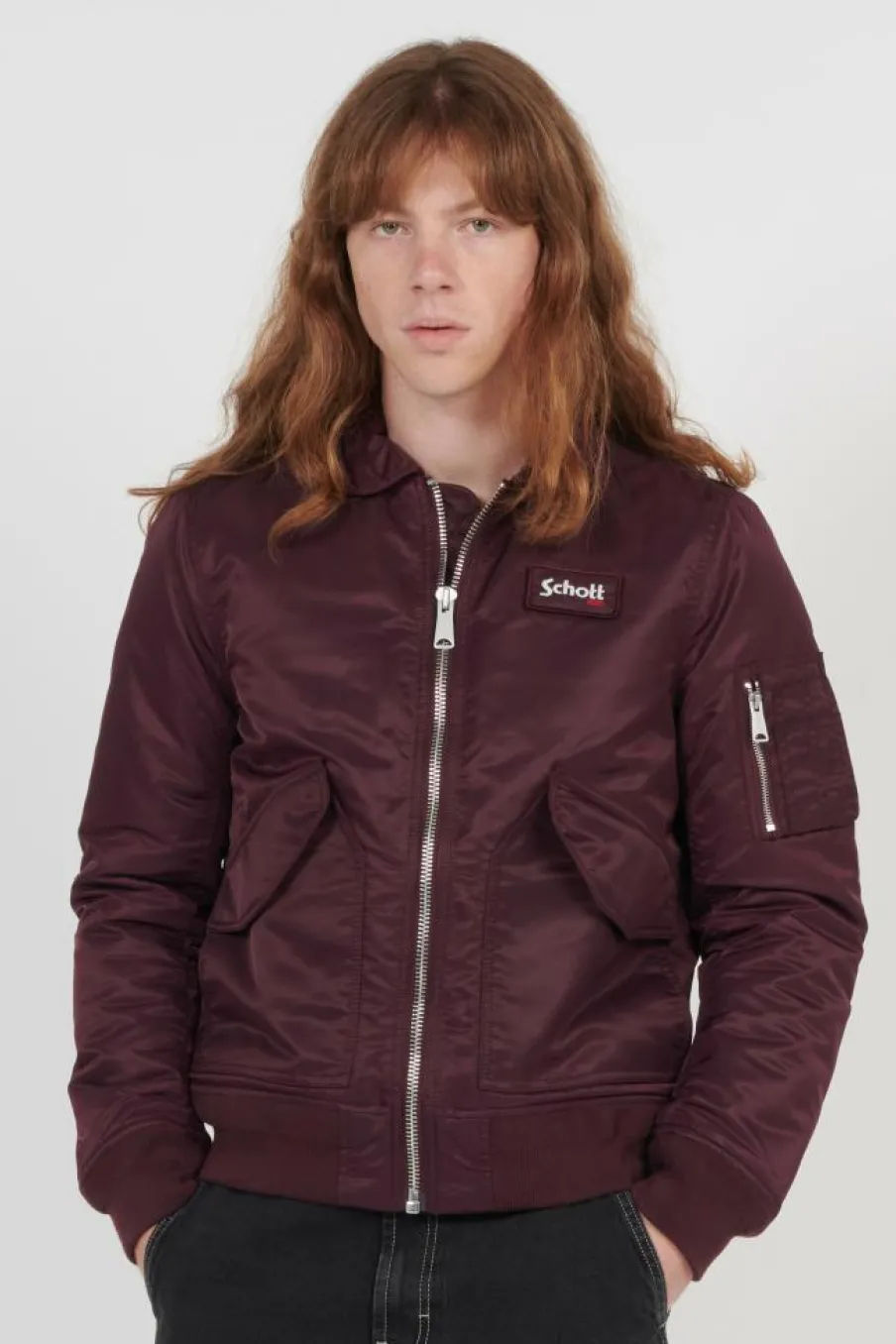 CWU ORIGINAL NYLON - Blouson | Rouge*SCHOTT Clearance