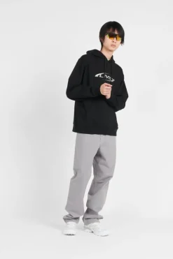 3D METALLIC LOGO HOODIE - Hoodie | Noir*LOST MANAGEMENT CITIES New