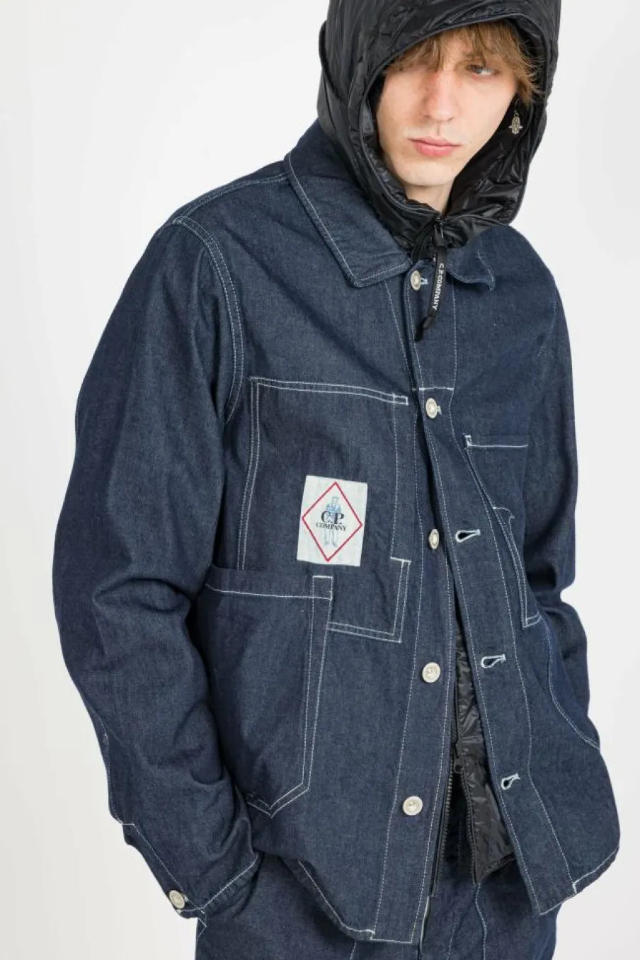 DENIM CHORE JACKET - Chemise | Bleu*C.P. COMPANY Discount