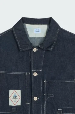 DENIM CHORE JACKET - Chemise | Bleu*C.P. COMPANY Discount