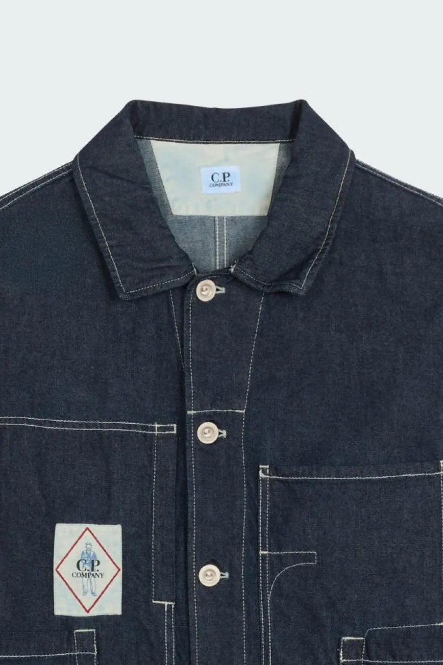 DENIM CHORE JACKET - Chemise | Bleu*C.P. COMPANY Discount