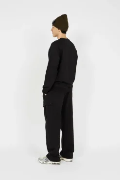 DIAGONAL RAISED FLEECE CREW NECK LOGO - Sweatshirt | Noir*C.P. COMPANY