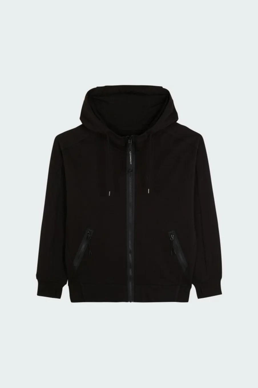 DIAGONAL RAISED FLEECE GOGGLE - Hoodie zippé | Noir*C.P. COMPANY Online
