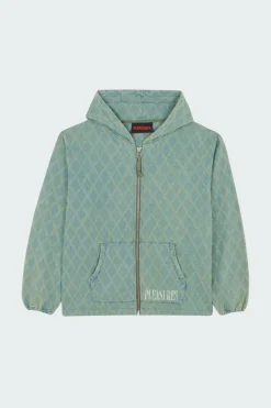 DIAMOND JACQUARD ZIP HOODIE - Veste | Bleu*PLEASURES Clearance