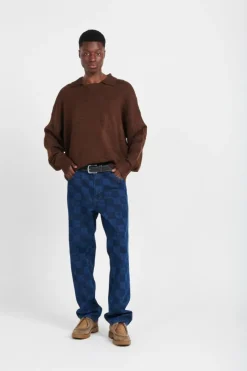 DIAMOND KNIT - Pull | Marron*DAILY PAPER