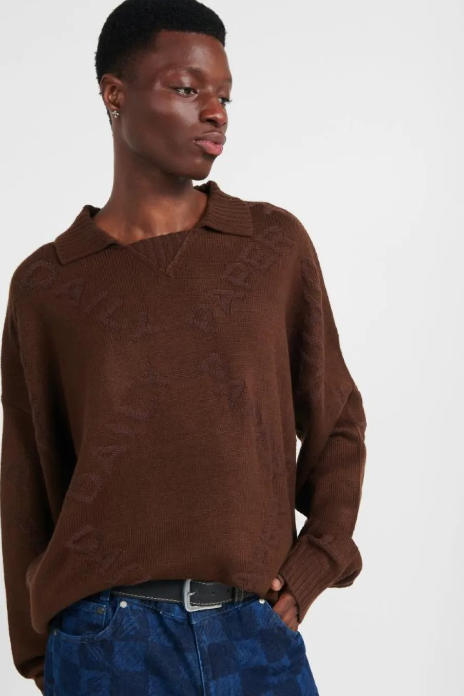 DIAMOND KNIT - Pull | Marron*DAILY PAPER