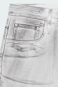 DIRTY WASHED WIDE DENIM PANTS - Jean | Noir*LOST MANAGEMENT CITIES Outlet