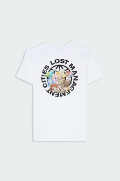 DOLL GLOBE TEE - T-shirt | Blanc*LOST MANAGEMENT CITIES Clearance