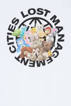 DOLL GLOBE TEE - T-shirt | Blanc*LOST MANAGEMENT CITIES Clearance