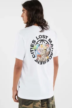 DOLL GLOBE TEE - T-shirt | Blanc*LOST MANAGEMENT CITIES Clearance