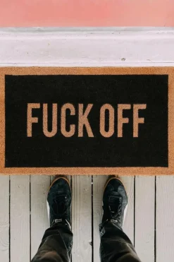 DOORMAT FUCK OFF - Paillasson | Noir*FISURA Hot