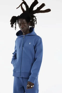 Double-Knit Full-Zip Hoodie - Hoodie zippé | Bleu*POLO RALPH LAUREN Outlet