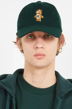 EMB BEAR WOOL 6PANEL CAP - Casquette | Vert*LOST MANAGEMENT CITIES Discount