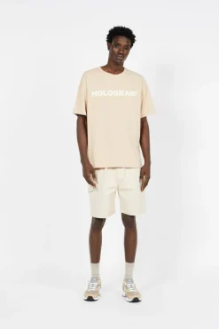 EMBLEM SAND - T-shirt | Beige*HOLOGRAM Hot