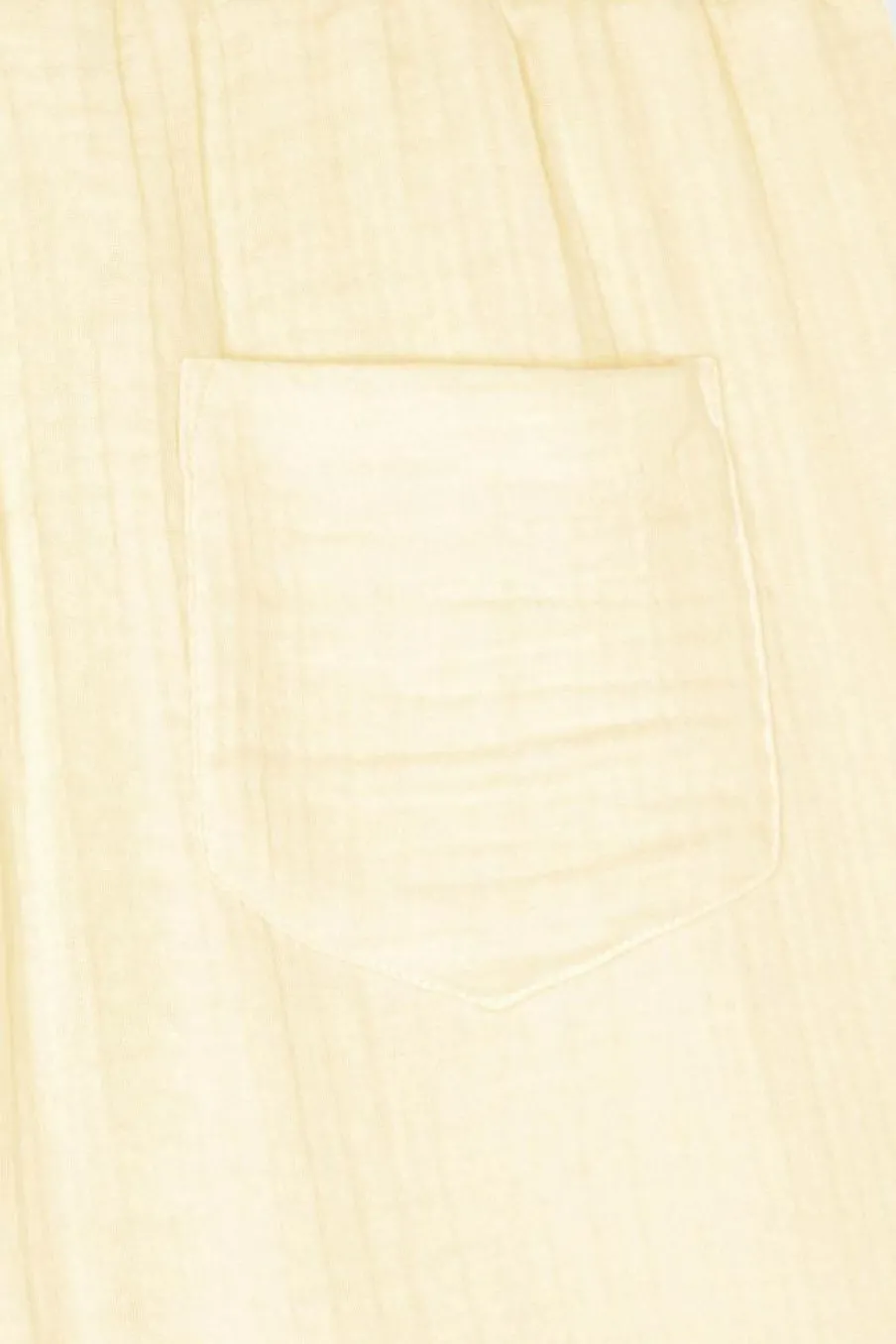 enzi seersucker shorts - Short | Jaune*DAILY PAPER New