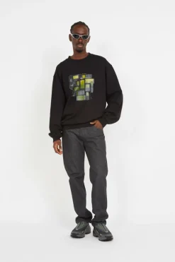 evolution oversized sweater - Sweatshirt | Noir*DAILY PAPER Discount