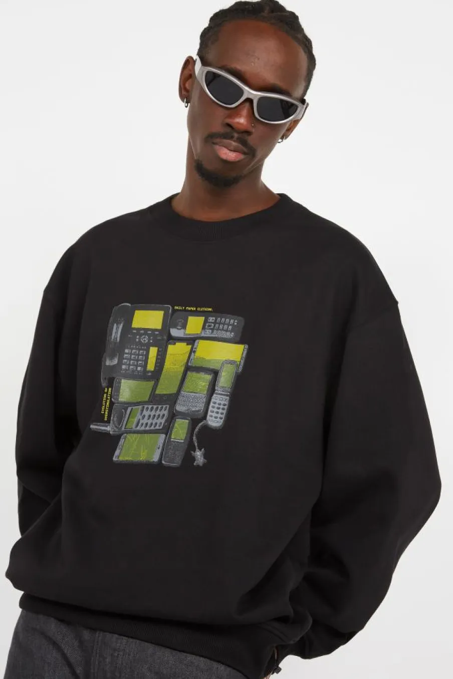 evolution oversized sweater - Sweatshirt | Noir*DAILY PAPER Discount
