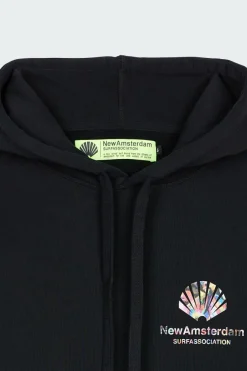FLOOD - hoodie | Noir*NEW AMSTERDAM SURF ASSOCIATION