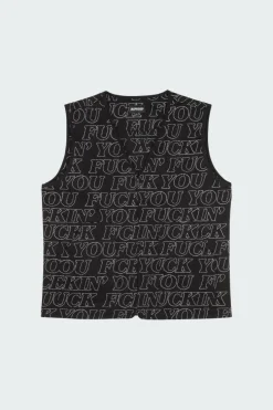 Fuckin Fuck Quilted Vest - Veste | Noir*RIPNDIP Best