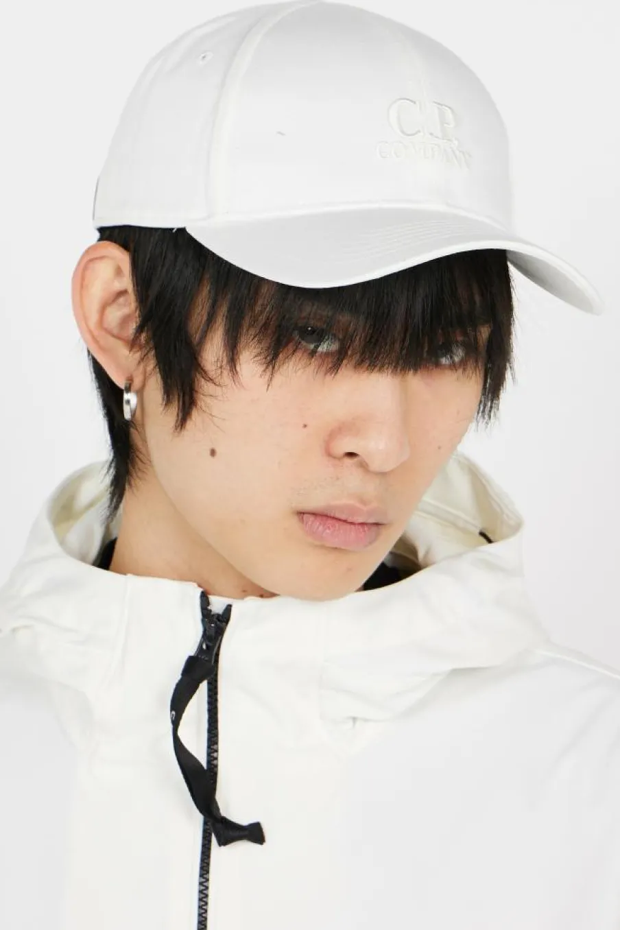 GABARDINE - Casquette | Blanc*C.P. COMPANY Hot