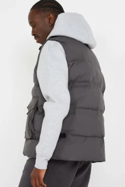 GILET MATELASSE FONCTIONNEL - Doudoune | Gris*SCHOTT Online
