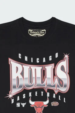 GLOW UP TEE BULLS - T-shirt | Noir*MITCHELL & NESS Outlet