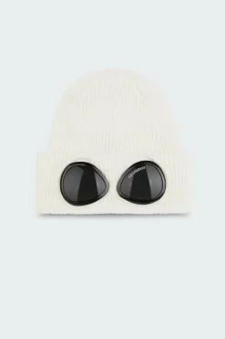 GOGGLE BEANIE - Bonnets | Blanc*C.P. COMPANY Discount