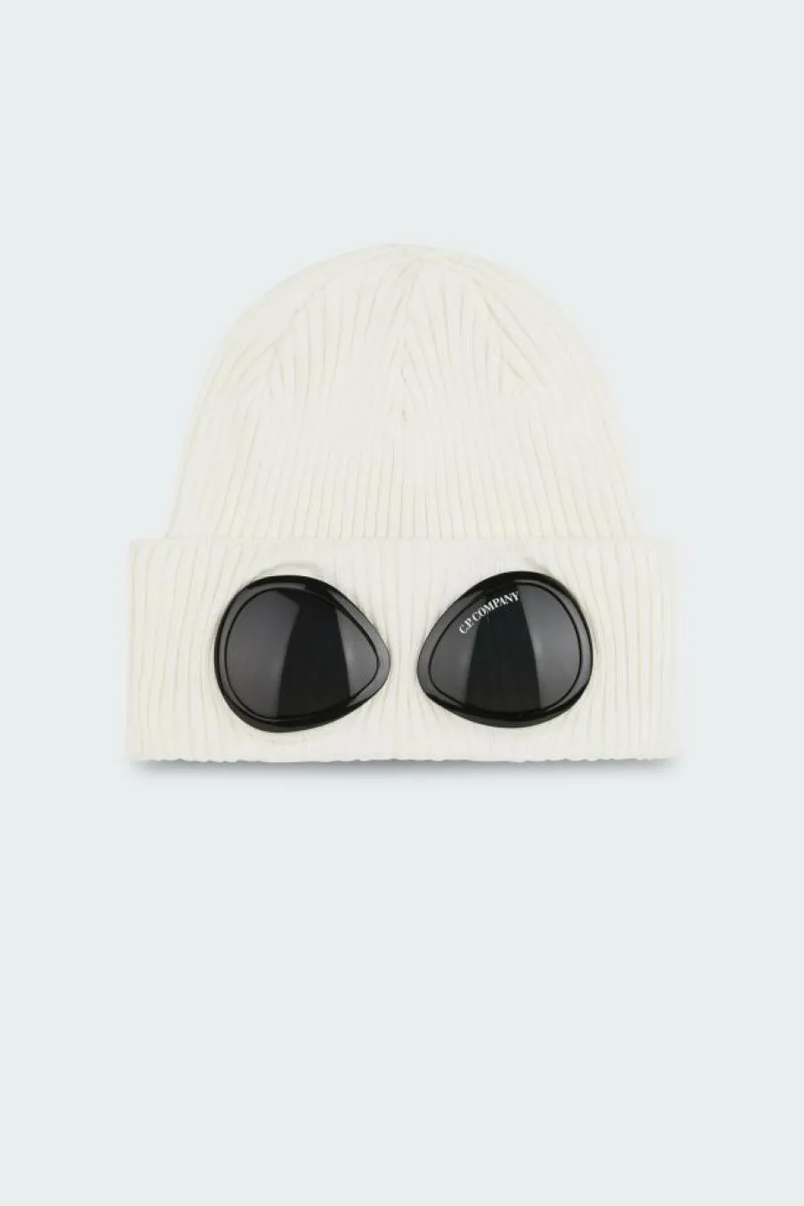 GOGGLE BEANIE - Bonnets | Blanc*C.P. COMPANY Discount