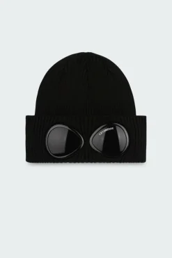 GOGGLE BEANIE - Bonnets | Noir*C.P. COMPANY Outlet