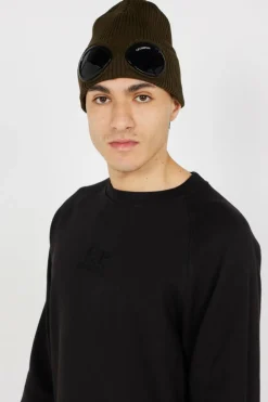 GOGGLE BEANIE - Bonnets | Vert*C.P. COMPANY