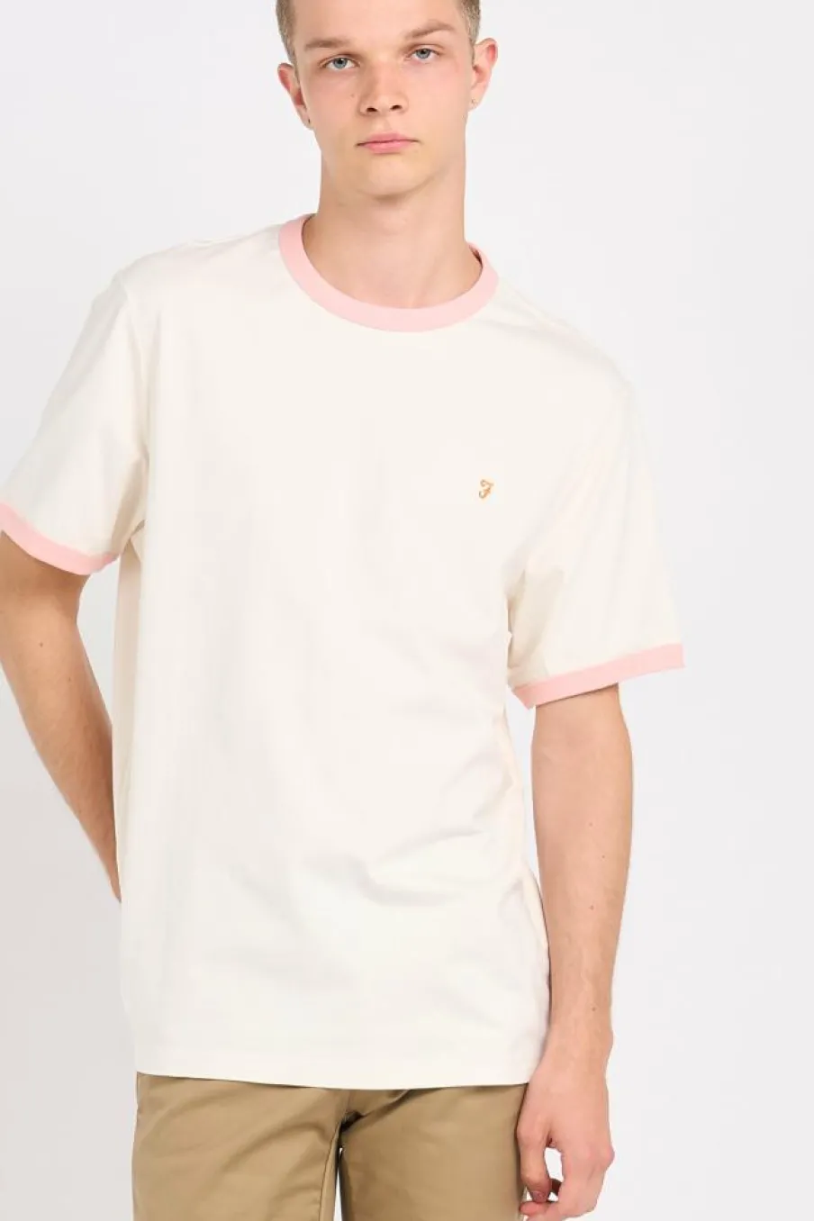GROVES RINGER - t-shirt | Beige*FARAH Hot