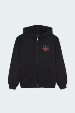 HD ZIP STAKE - Hoodie | Noir*WASTED New