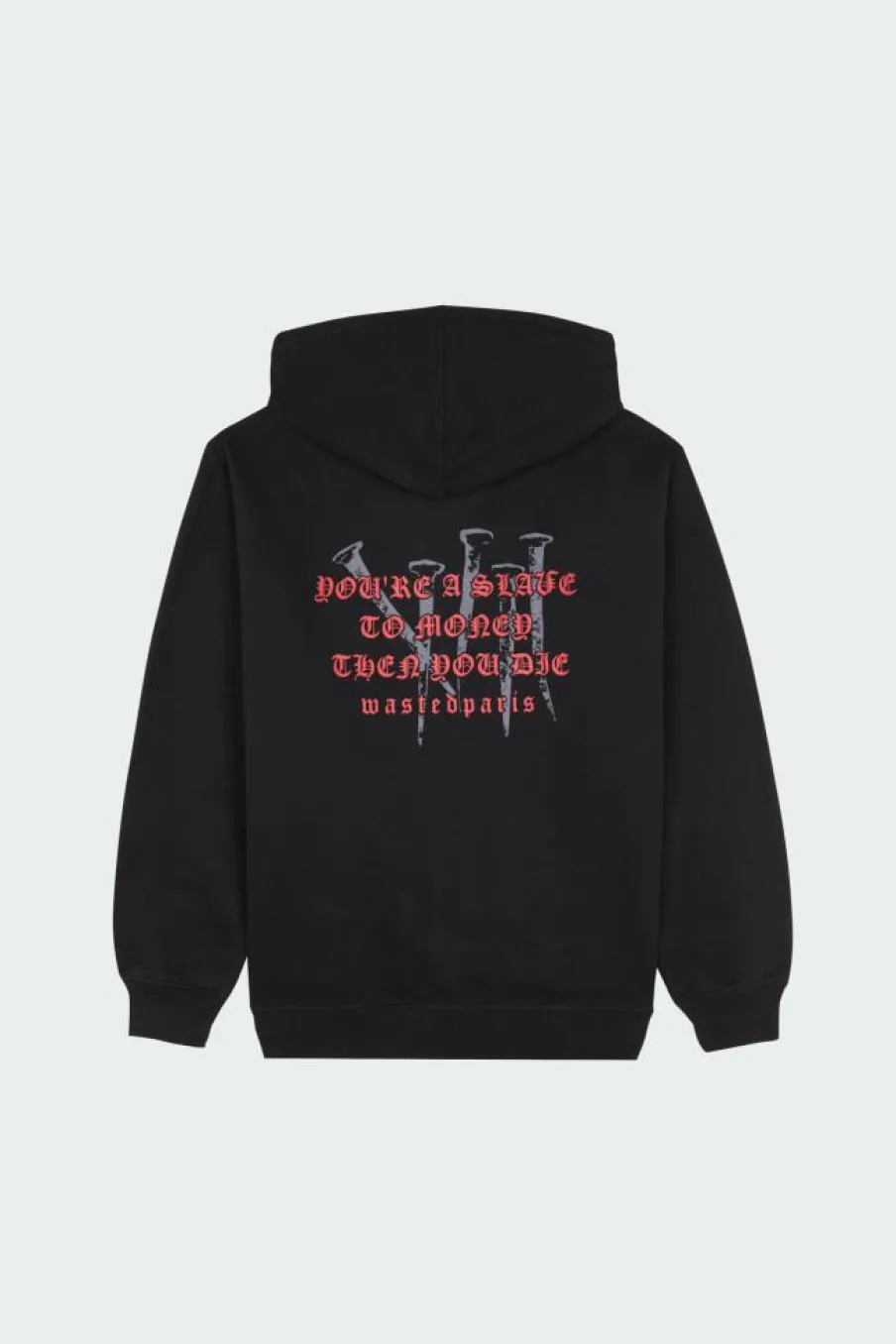 HD ZIP STAKE - Hoodie | Noir*WASTED New